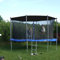 Shitafe Trampolin Sonnenschutz Abdeckung | UV-resistent & wasserdichte Trampolin Überdachung Abdeckung | Ø 183 244 305 366 427 cm | Schwarz