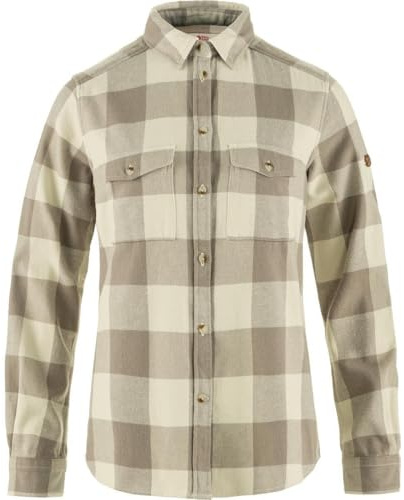 Fjällräven Övik Heavy Flannel Shirt W Flanellhemd aus Baumwolle Warm Damen Beige beige