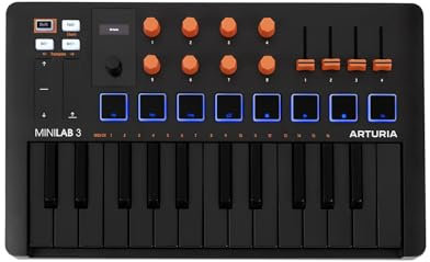 Arturia MiniLab 3 25 Slim Key Controller - Orange