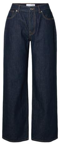 SELECTED FEMME Damen Slfwide Bea-Kori Hw Jeans Noos