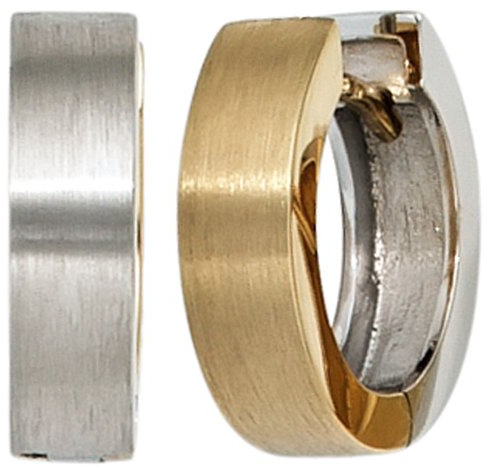 Creole Creolen Kreole aus 585 Gold Weißgold Gelbgold Ohrschmuck für Damen