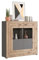Newroom Highboard Grau Kommode Industrial Modern - 120x117x37 cm (BxHxT) - Schrank Sideboard Anrichte - [Octans.Two] Wohnzimmer Schlafzimmer Büro Flur