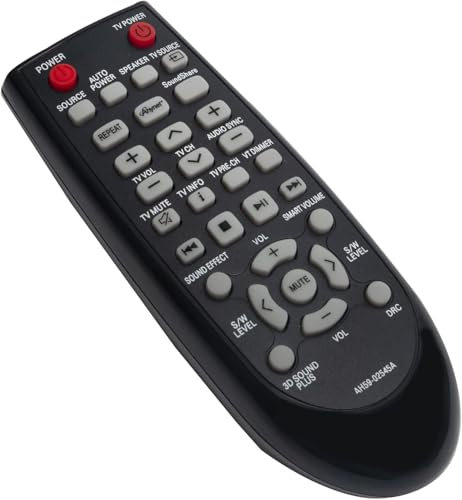 AH59-02545A Remote Control Replacement for Samsung Soundbar AH59-02546B HW-F751 HW-F551 HW-F750 HW-F550 HW-F751/TK HW-F751/EN HW-F751/XN HW-F551/EN HW-F551/TK HW-F551/ZF HW-F550/EN HW-F550/ZF