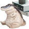 Figure animali di safari - figure di coccodrilli, figure animali di resina sintetica | Altezza 6 cm, statua di realistica per la decorazione domestica, sulla scrivania, in giardino