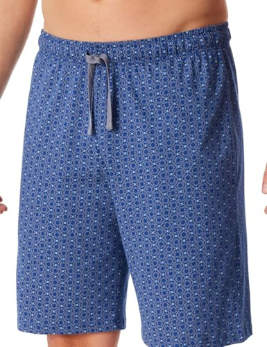 Schiesser Herren Schlafhose kurz Bermuda - Mix + Relax - Organic Cotton