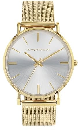 TOM TAILOR - Damen Quarz Armbanduhr - Alloy Gehäuse - Edelstahl Armband - Wasserdicht 3 Bar