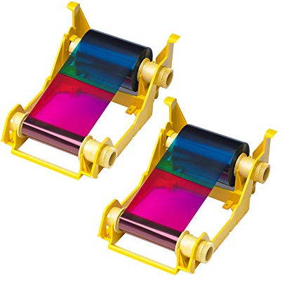 ZEBRA YMCKO Farbband für ZXP Series 3 Kartendrucker ersetzt 800033-340, 2 Stück