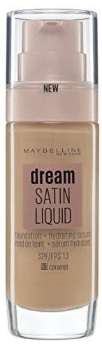 Maybelline Caramel Foundation Dream Satin Liquid Foundation Number 060, 30 ml