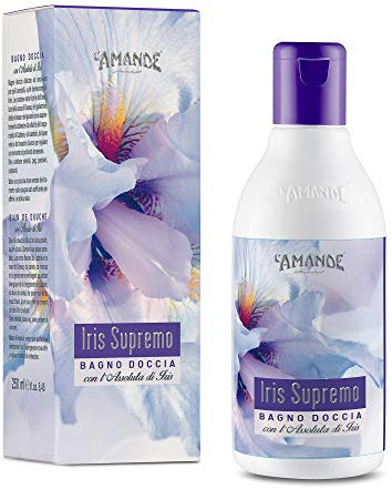L'AMANDE - Gel de ducha de mujer fresco y floreciente notas de jazmín, gel de ducha limpiador e hidratante, cuerpo delicado y natural, baño de espuma relajante y antiestrés - Iris Supremo 250 ml