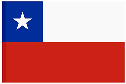 Blackshirt Company Chile Fahne Chilenische National Länder Flagge mit Ösen 150 x 90 cm Farbe Mehrfarbig