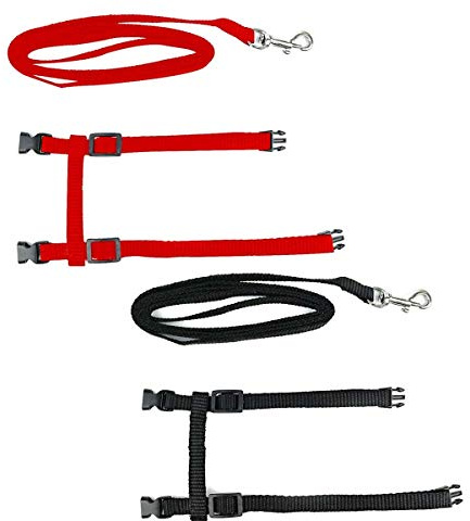 Cat Harness and Lead Set Kitten Harness with Leash Adjustable for Small Animals Lightweight Soft Walking Travel Petsafe