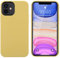 THBY Coque iPhone 12 et 12 Pro,Silicone Liquide Fine Étui Ultra Slim Gel Antichoc Protection Coque avec Tissu Microfibre Coussin Case Cover pour Apple iPhone 12 et 12 Pro. (6.1 inch,Jaune)