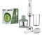 Imetec Frulla&Crea Frullatore a Immersione, 3 Accessori, Tritatutto, Frusta e Bicchiere BPA free, Piede Large, 2 Velocità, 1000 W, 15000 Giri Minuto