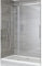 Milano Portland 1200mm Chrome Reversible Frameless Sliding Shower Enclosure Door