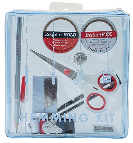 SINGER Nähset mit Etui, 92-teilig, mit Saumband, Nahttrenner, Schere, Markierstift, Weiß