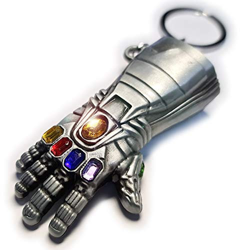 Iron Man/Hulk Infinity Gauntlet Keyring from Avengers Endgame (All Silver)