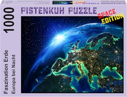 Puzzle - Space Edition - 1000 Teile - Faszination Erde - Europa bei Nacht