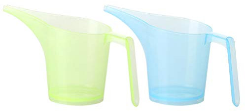 DOITOOL Measuring Cups, 2pcs Cup Measuring Funnel Pitcher Candy Color with Scale Daily Kitchen Ware Supplies (Random Color)
