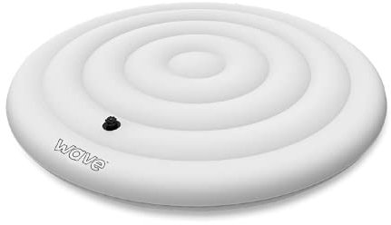 Wave Spas Couverture de bain à remous gonflable ronde à économie d'énergie, convient aux spas ronds pour 6 personnes 157 cm x 157 cm, compatible avec les baignoires Cleverspa, Lay Z Spa, Intex et MSPA
