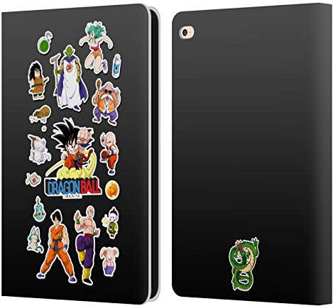 Head Case Designs Offizielle Dragon Ball Darsteller Collage Ikonisch Leder-Wallet-Hülle Kompatibel mit Apple iPad Air 2 (2014)