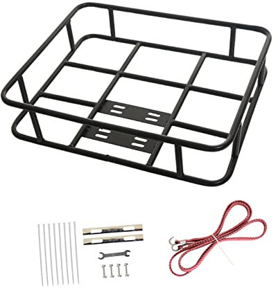 LOVIVER Panier de vélo de Guidon Avant, Porte-Bagages de Moto de Fer de Panier de vélo, Porte-Bagages de vélo, 48cmx38cm