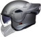 ILM Motorradhelm Integralhelm Klapphelm Fullface Helm Herren Damen ATV UTV mit 180° Umkehrbarer Kinnschutz ECE Model-B707,Mattes Grau, L