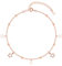 Bewenda Ankle Bracelets for Women Girl, 925 Sterling Silver Anklets Ankle Chain with Stars, Summer Beach Anklet Women's Anklets, Adjustable 22+5cm Foot Chain Beach Jewellery for Girls- rose gold