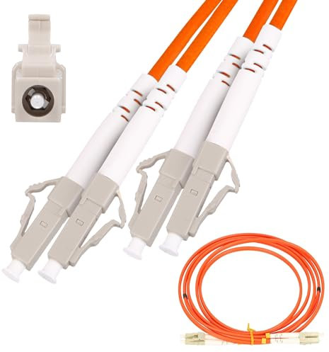 EXTRALINK Patchcord LC/UPC-LC/UPC MM 50/125 DUPLEX 3.0MM, Glasfaserkabel 2M, Lichtleiterkabel, FTTH-Netze, LAN, WAN, WDM-Systeme, Glasfaser, LWL Kabel, Multi-Mode OM2, PCV Lichtwellenleiterkabel