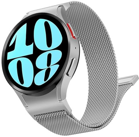 Supore Cinturino per Galaxy Watch 6 40mm 44mm, Bracciale Milanese in Acciaio Inox per Galaxy Watch 7/Galaxy Watch 6 Classic 47mm 43mm/Galaxy Watch 5/4 40mm 44mm/Watch 5 Pro 45mm Donna Uomo