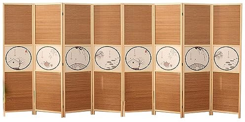 Raumtrenner Trennwand Orientalischer Stil Raumteiler und Sichtschutzwände, 4 6 8 Panel hölzernen Bildschirm Wand Folding Raum Partition, Teehaus/Schönheit/Restaurant/Studium Jalousie Trennwand ( Color