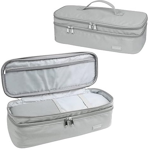 Lychii Double-Layer Travel Carrying Case Bag, Shark Flexstyle Carrying Case for Revlon One-Step Hair Dryer/Volumizer/Styler, Water Resistant Organizer Travel Storage Bag (Bag Only)