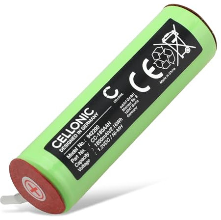 CELLONIC, Rasierer Batterie kompatibel mit Braun 1509, 4520, 5414 (1800mAh, 1.2V)