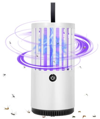 Insektenvernichter, Insektenvernichter Elektrisch Mückenlampe, Moskito Killer UV-Lampe, Elektrische Mückenfalle Mückenlampe, Gift-und chemiefrei, Mückenfalle Tragbarer, für Innen und Aussen