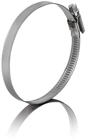 GARSIDURO® 10 colliers de serrage metallique inox 70-90mm – colliers serrage professionnels en acier inoxydable V2A pour sèche-linge, tuyau d’échappement, climatisation | pinces de tuyau 70-90 mm