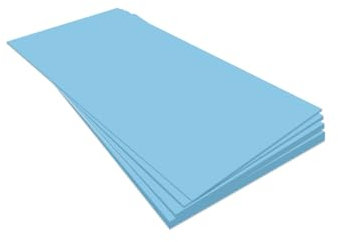 XPS Foam Insulation Boards 1200 x 600 x 10mm - Electric and Water Underfloor Heating Tile Laminate Underlay Thermal Extruded Polystyrene Insulation Sheets (5, 1200 x 600 x 6mm)