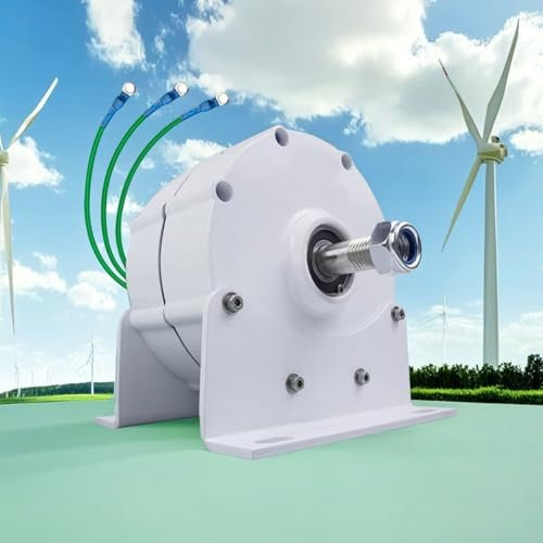 WEIMILOR Generador magnético de CA de 10000W, generador de imán Permanente sin Engranajes trifásico de 700RPM con alternador de Base, turbina aerogeneradora,110V