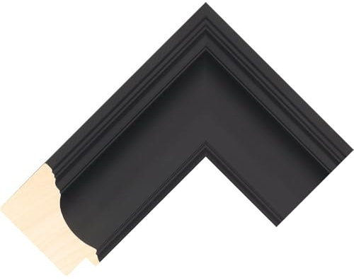 Customisable Bezel/Frame compatible with the Samsung Frame TV (65 inch) - Black Frames (Scoop Black 64mm)