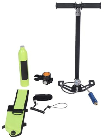 Kit de Botellas de Buceo, Respiratorio Submarino Impermeable, Portátil para Entrenamiento (Green)