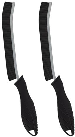 SXhyf Hard Bristle Crevice Cleaning Brush - Multifunctional Gap Cleaning Brush, Bathroom Cleaning Tools, Grout Brush, Crevice Cleaning Supplies for Household Use, Kitchen, Window, Vehicle (2, Black)