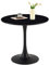 buybyroom Mid Century Modern Runder Esstisch Couchtisch Küche Kleiner Esstisch, 75cm für Esszimmer Wohnzimmer Schlafzimmer Büro Coffee Shop Bar, Schwarz