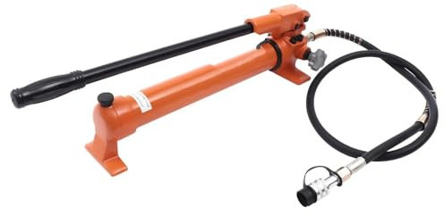 VNSMM Bomba Hidráulica para Remolque Bomba hidráulica Manual de 10 000 PSI, 2 velocidades, para Cilindros hidráulicos de 4 y 10 toneladas, Duradera Gato Hidráulico