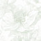 CiCiwind Self Adhesive Wallpaper 17.32''×118.11'' White Green Floral Contact Paper Waterproof Peel and Stick Wallpaper Thicken Sticky Back Plastic Remoble Stick on Wallpaper Wall Furniture Vinyl Wrap