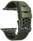 FFHDJL FKM Correa de goma para reloj Apple Watch Band Ultra 1 2 49MM Accesorios de repuesto para reloj Pulsera 9 8 7 6 5 4 SE Series 45mm 44mm 42mm Correas(Army green,45MM)