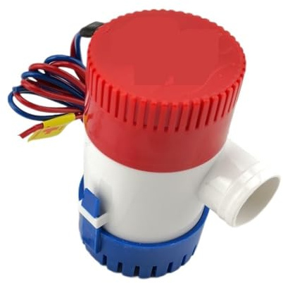 Electric Submersible Water Pump DC 12V Bilge for Seaplane Civil Ship Houseboat Boats Highly Efficient Comprehensive(750 GPH)