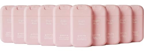 HAAN Hand-Feuchtigkeitsspray mit Aloe Vera (10 Stück) – 10 Stück pro Duft: Bright Rose