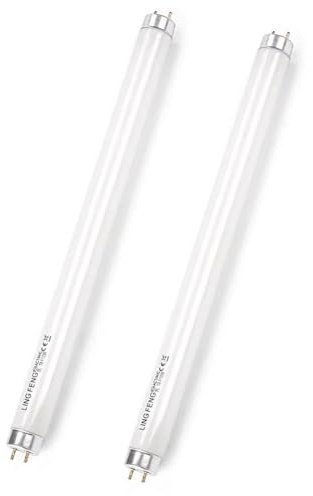 Genérico Paquete De 2 Tubos Fluorescentes T8 De 15W, Tamaño 450 mm, Blanco Frío 4000K, Casquillo G13, Lámpara De Bajo Consumo, Luz De Emergencia De Bajo Consumo Para Cocina, Baño, Armario Y Garaje