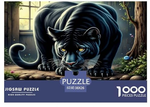 Black Panther Puzzles 1000 Teile Schwer Lernspiel Modern Art Herausforderung Für Erwachsene Und Kinder Ab 12 Jahren 38x26cm/1000pcs