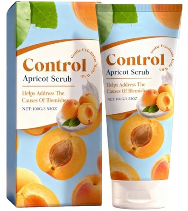 Aprikosenpeeling gegen Hautunreinheiten, feuchtigkeitsspendendes, reinigendes und peelendes Körperpeeling mit Aprikose, Peeling-Gesichtsreinigung, effektive Reinigung, strahlende Haut