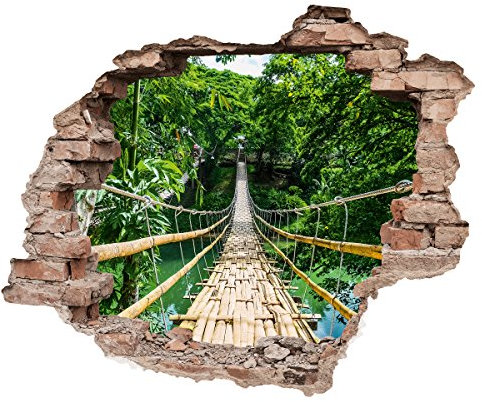 Eurographics DS-DC6028 Jungle Bridge 50x70 Wandtattoo, Plastik, Grün, 70, 00 x 50, 00 x 0, 40 cm