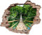 Eurographics DS-DC6028 Jungle Bridge 50x70 Wandtattoo, Plastik, Grün, 70, 00 x 50, 00 x 0, 40 cm